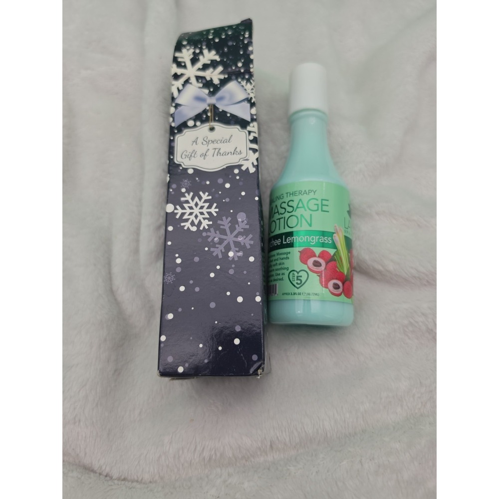 La Palm SPA Healing Therapy Massage Lotion LYCHEE LEMONGRASS 3.3 Fl Oz‎